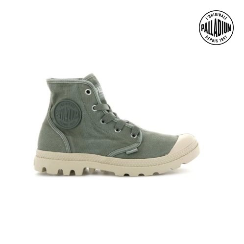 Dámské Boty Palladium Pampa Hi Olivy Zelené | CZ BFR-02C